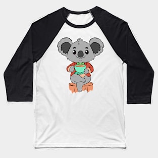 Koala drinking tea Baseball T-Shirt